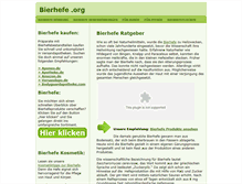 Tablet Screenshot of bierhefe.org